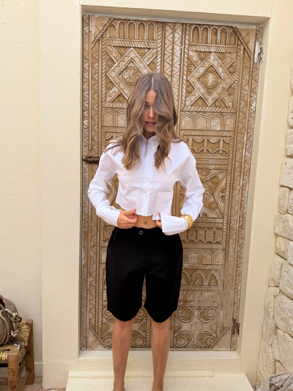 Harper tailored jorts