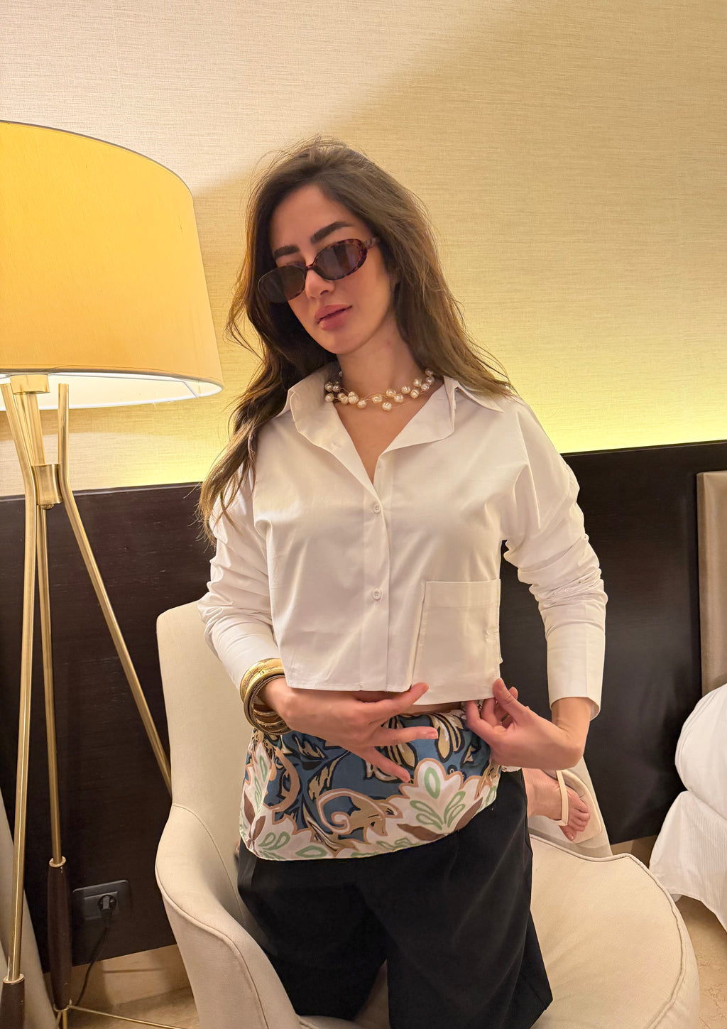Cropped Relaxed Shirt