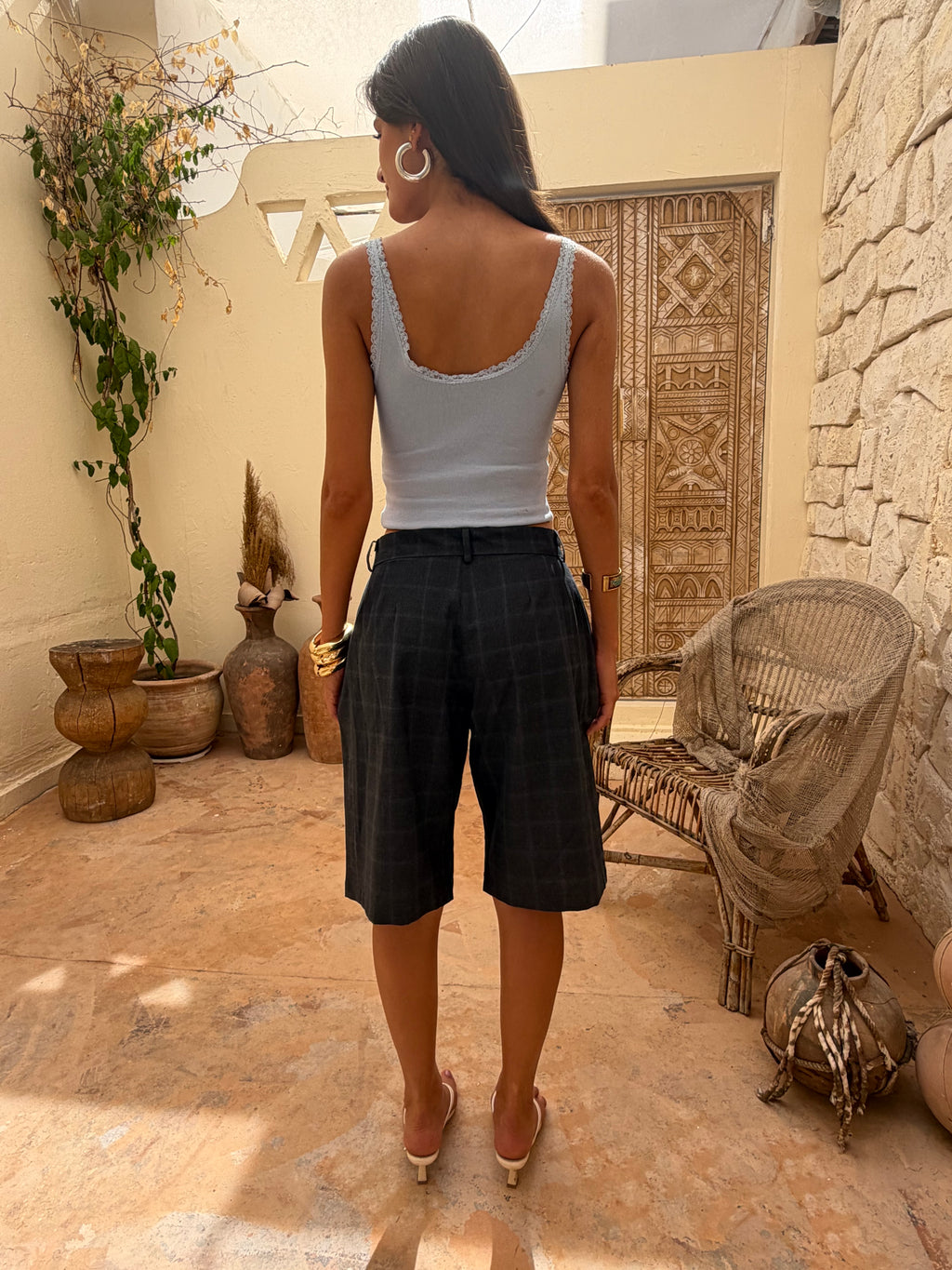 Harper tailored jorts