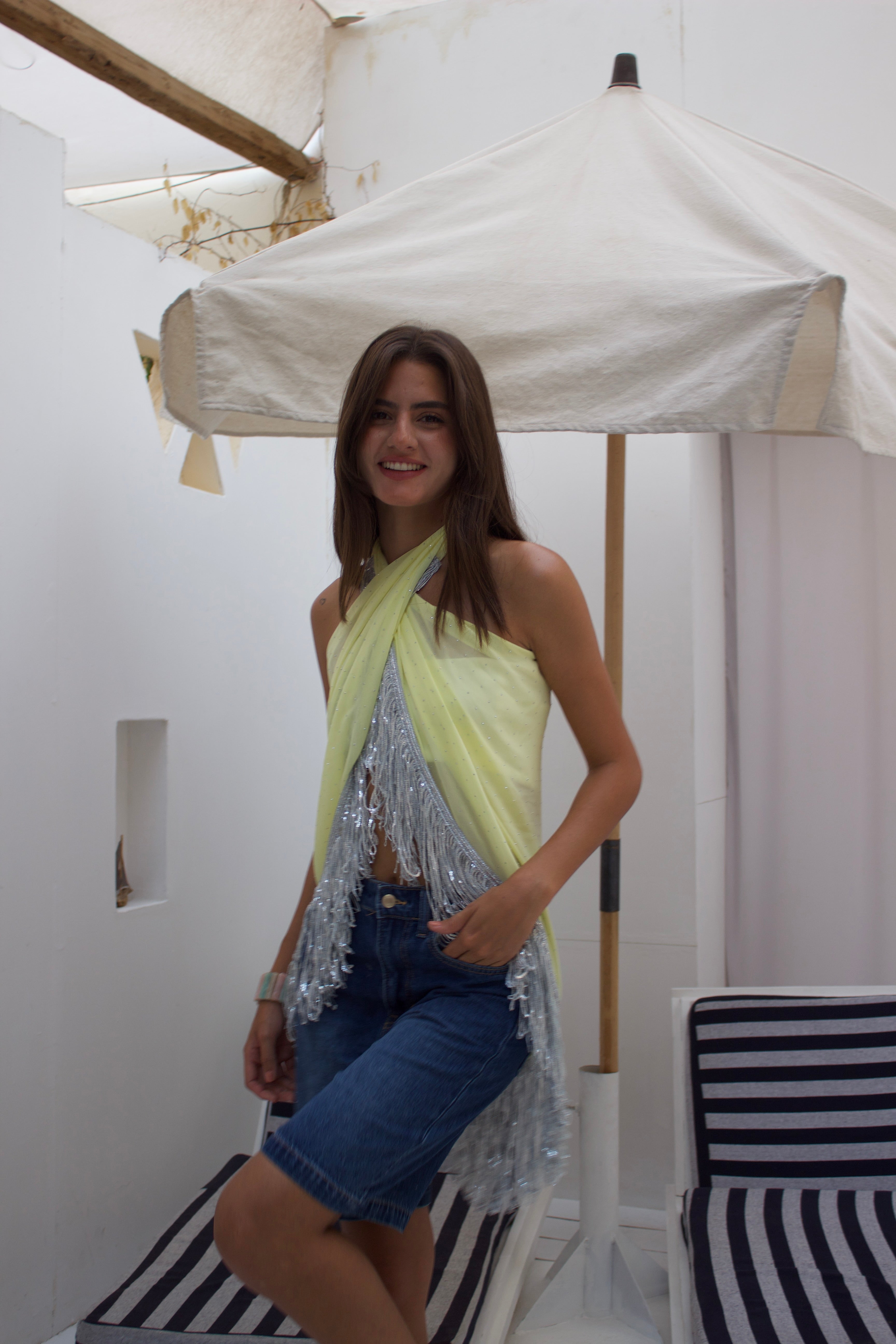 Fringe Scarf cover-up
