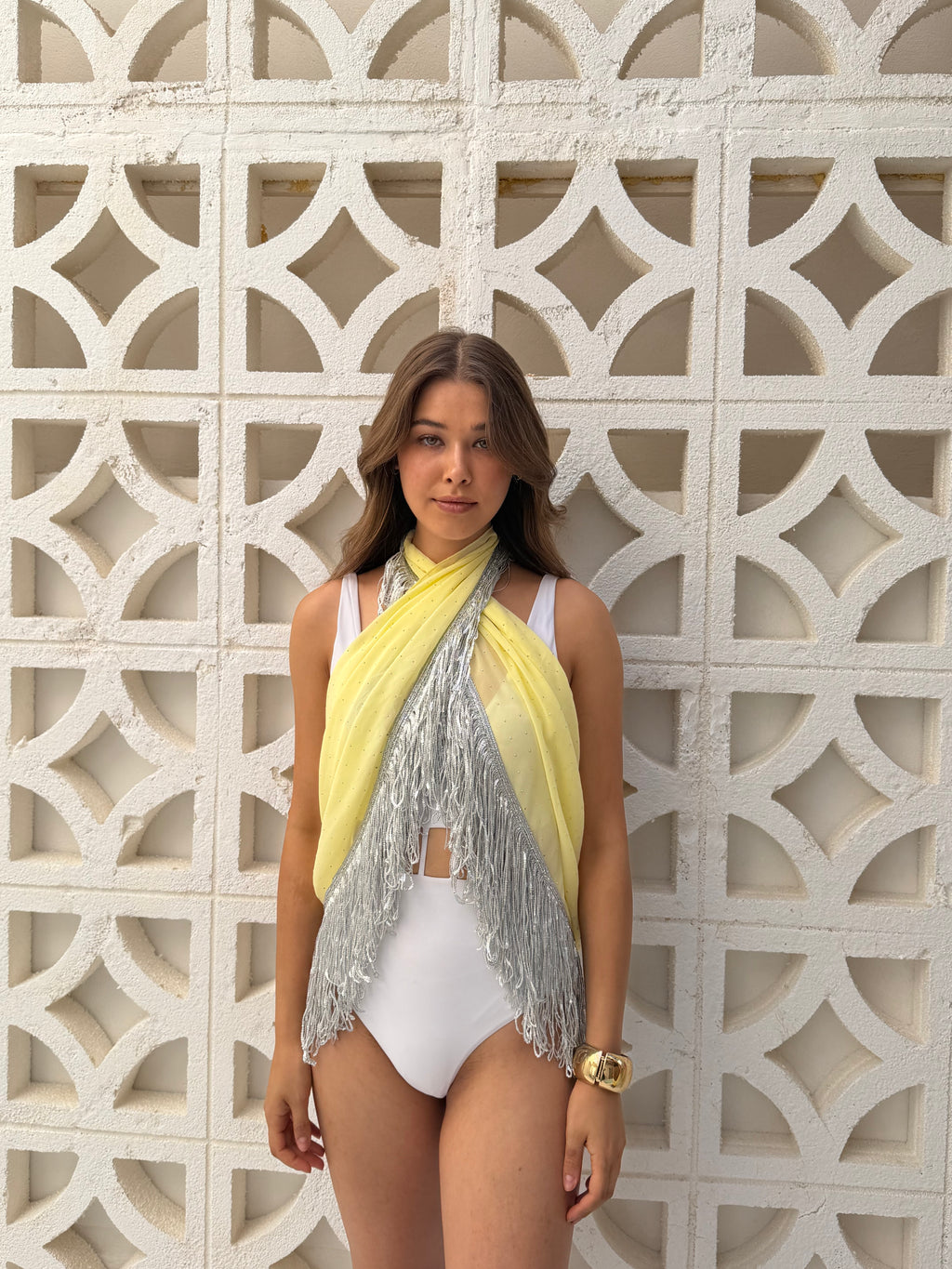 Fringe Scarf cover-up