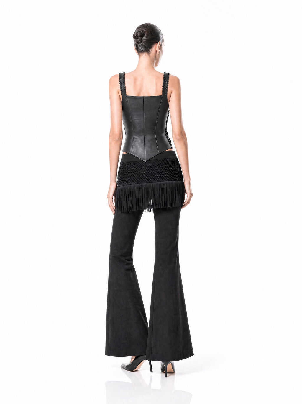 Noir Fringe Pants