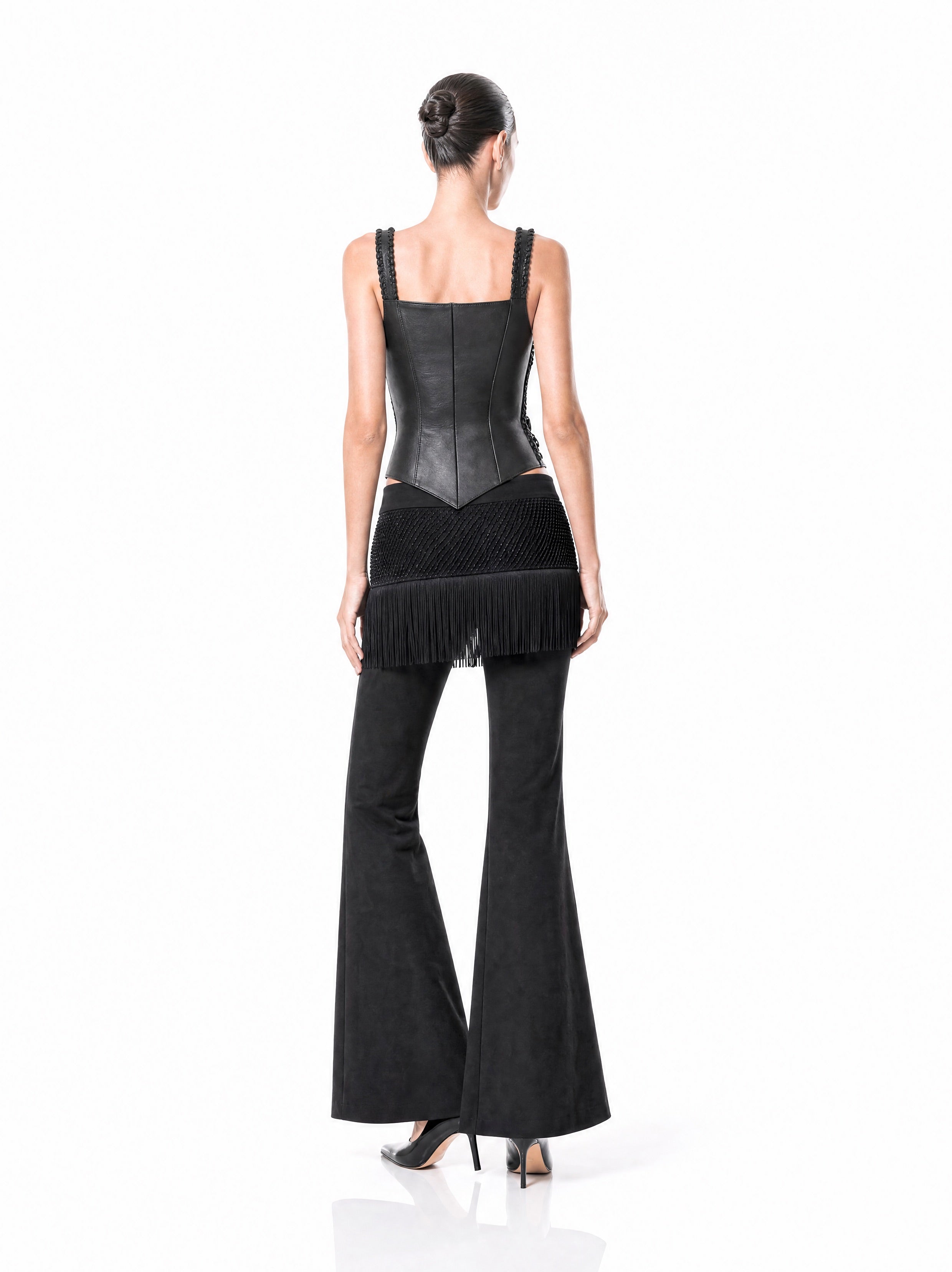 Noir Fringe Pants